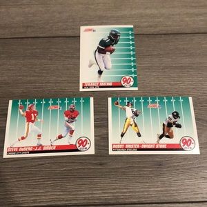 💕3 1991 score NFL cards